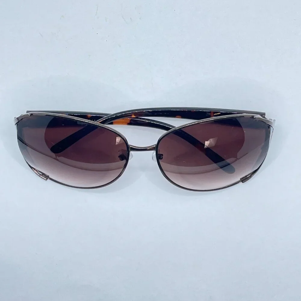Oscar de la Renta‎ Oversized Brown Tortoise Shell Sunglasses OS